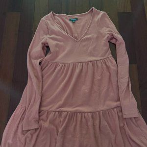 Wild Fable Women's Tiered Long-Sleeve Dress